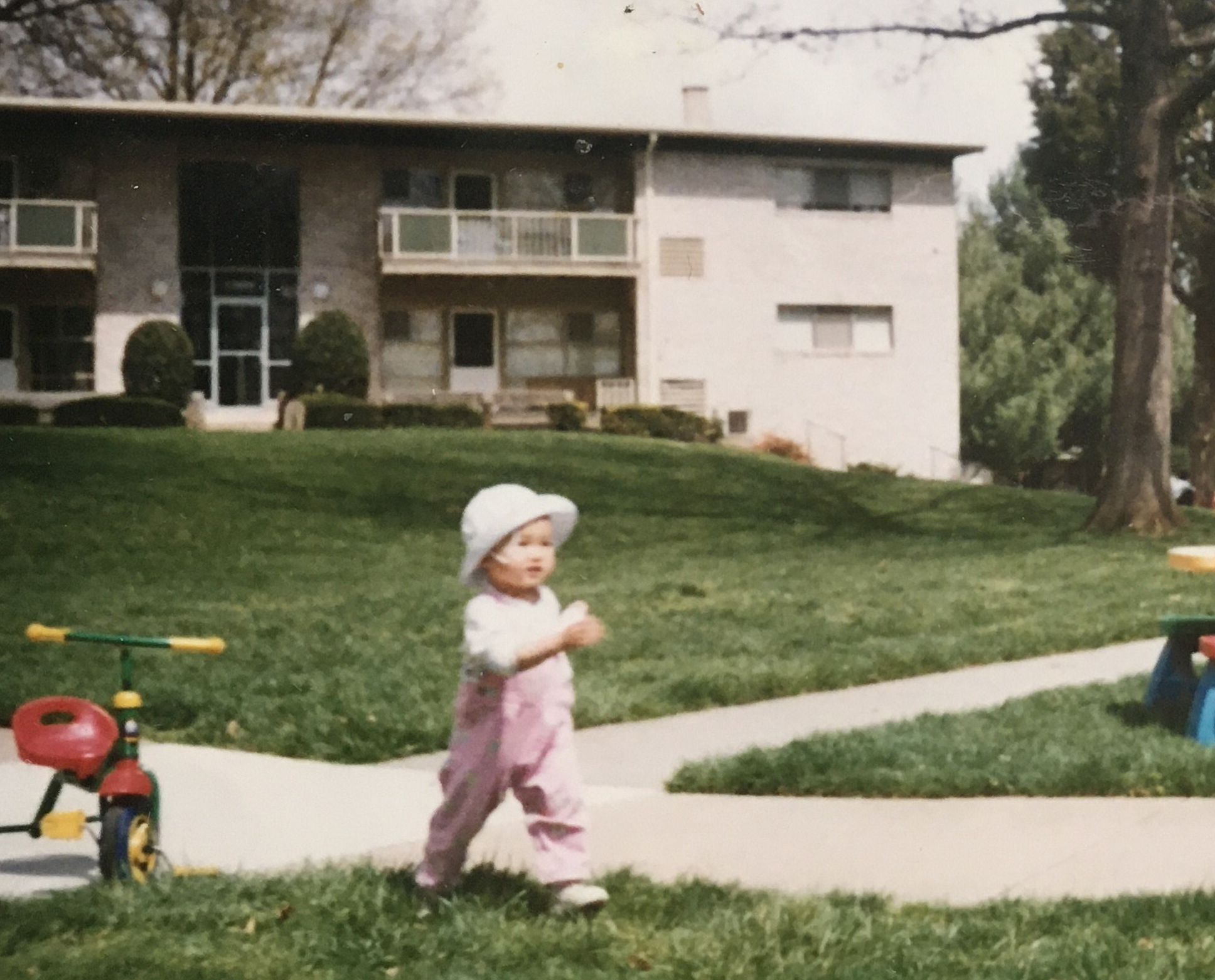 Picture of little babby me strutting it in Twinbrook Maryland, circa 2001.